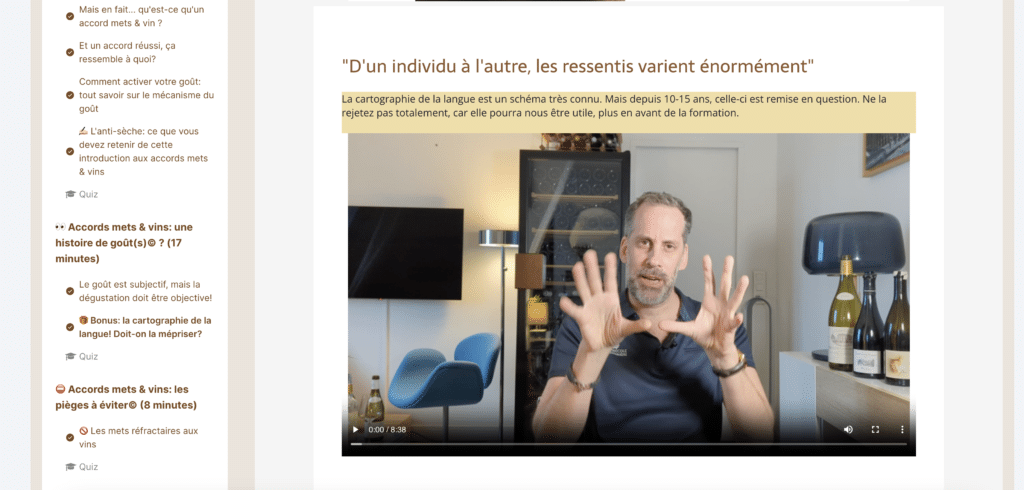 Les formations d'Emmanuel Delmas, et son accompagnement permettront enfin d'apprendre le vin en ligne grâce à l'Académie™