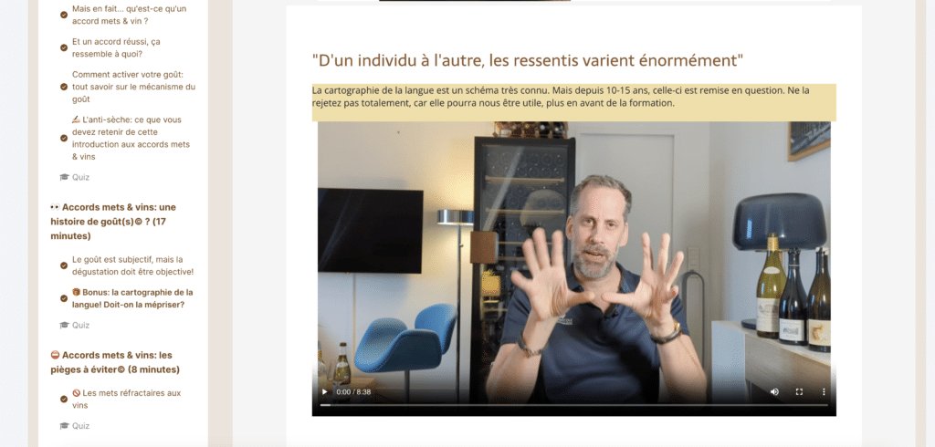 Les formations d'Emmanuel Delmas, et son accompagnement permettront enfin d'apprendre le vin en ligne grâce à l'Académie™