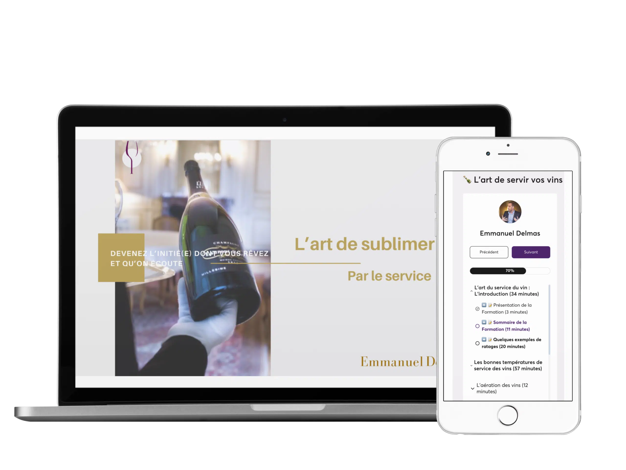 Devezn maitre dans l'art de servir vos vins