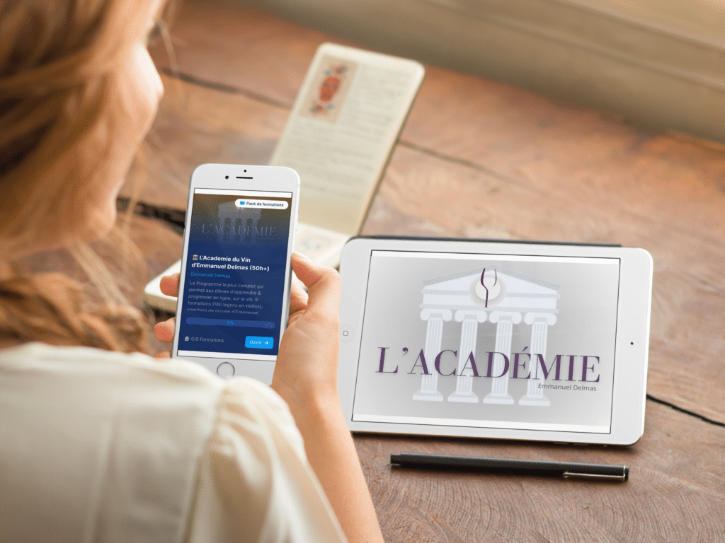 Apprendre le vin avec l'Académie, en ligne pour faire carrière dans le vin