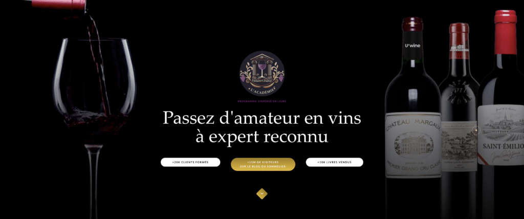 Passer d'amateur à expert en vins, est enfin possible en ligne : avec L'Académie® d'Emmanuel Delmas