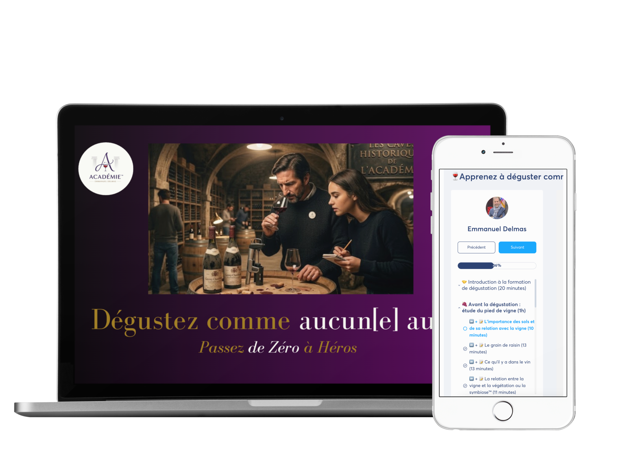 Devenir pro du vin avec l'Académie du vin Emmanuel Delmas