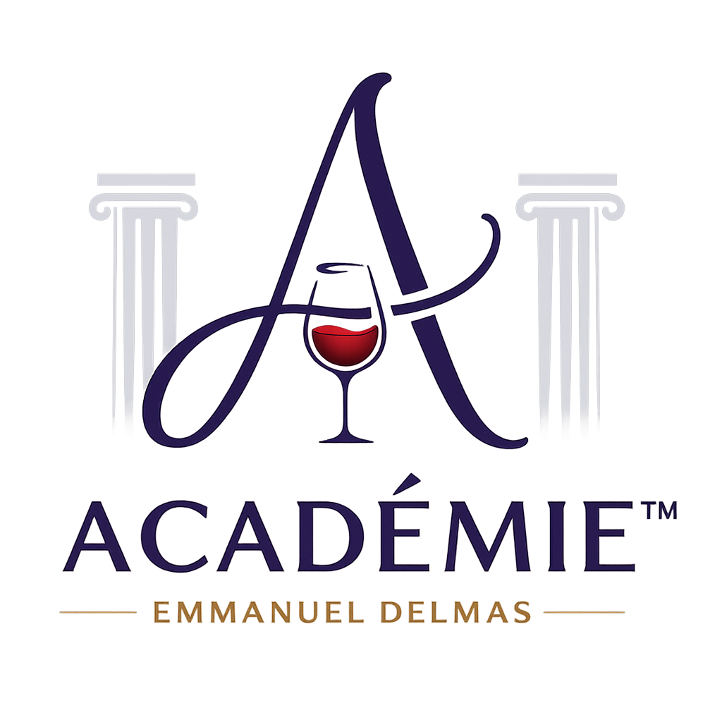 Logo Académie Emmanuel Delmas pour apprendre le vin