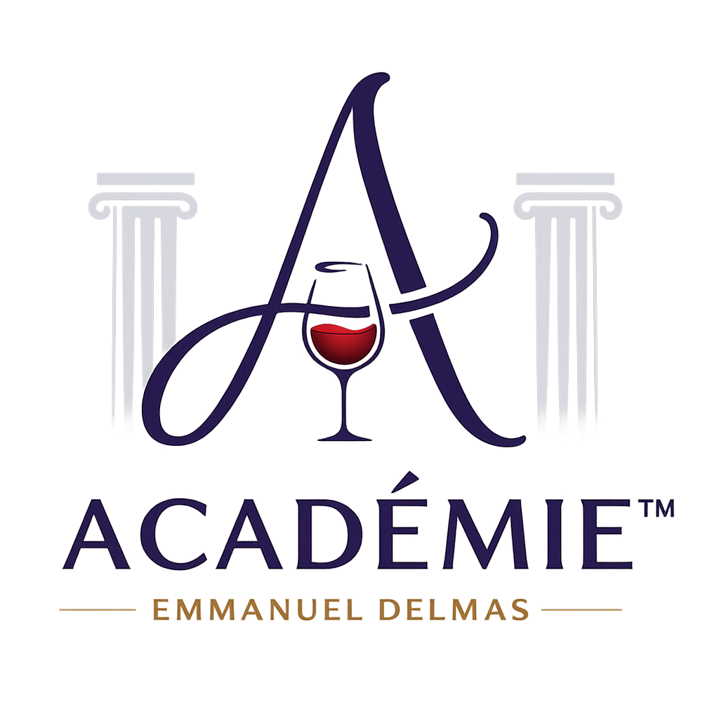 Logo Académie Emmanuel Delmas pour apprendre le vin