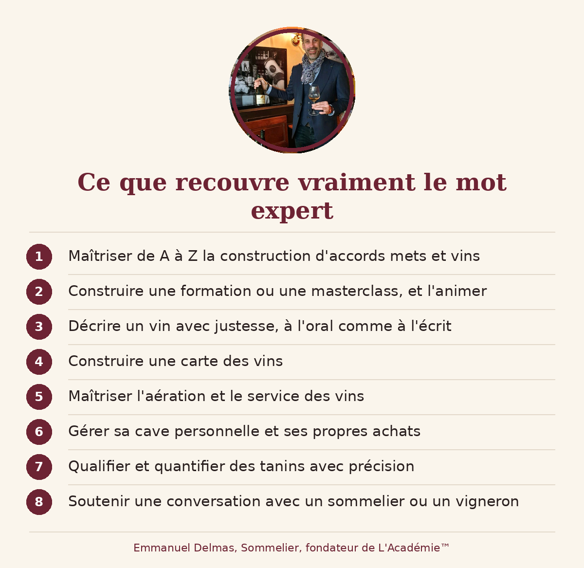 Voici ce que recouvre le mot expert